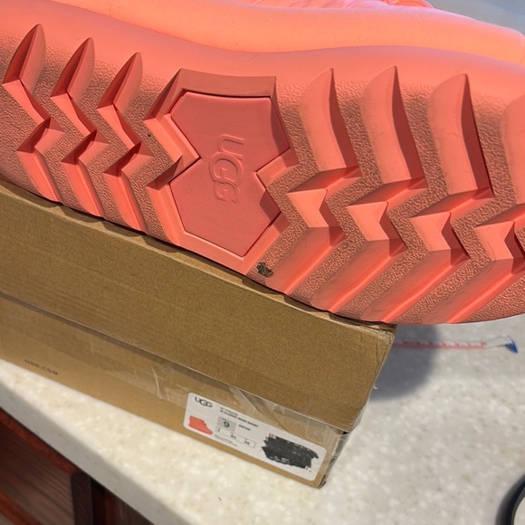 Bright Orange Puffer Boots - Picture 3 of 5